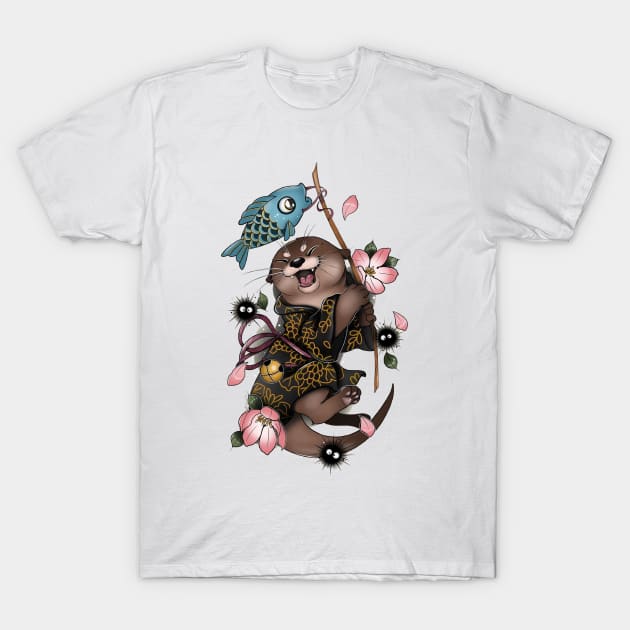 otter T-Shirt by sample the dragon